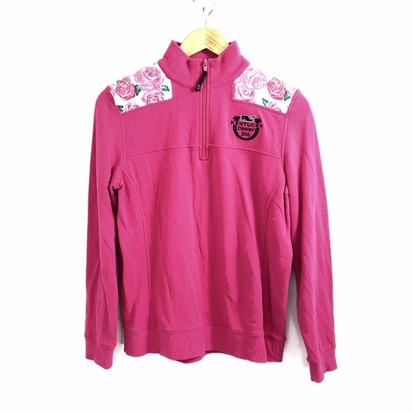 Vineyard Vines Tops - Vineyard Vines Kentucky Derby S Pink Shep Pullover